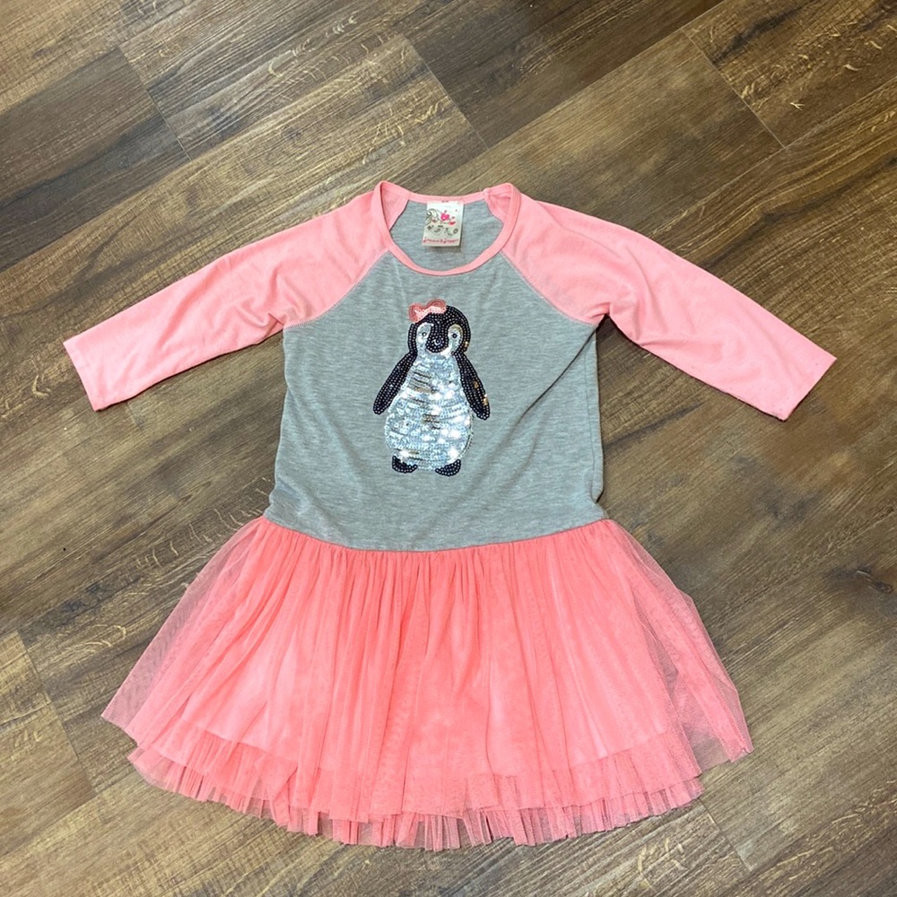 Penguin Sequin Raglan Tunic Dress